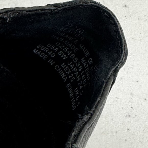 Cobbie Cuddlers Black Leather Upper Zip Comfort Walking Shoes Size 8 Wide - Picture 8 of 14